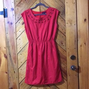 *Like new* Banana Republic dress Sz 4 coral/red